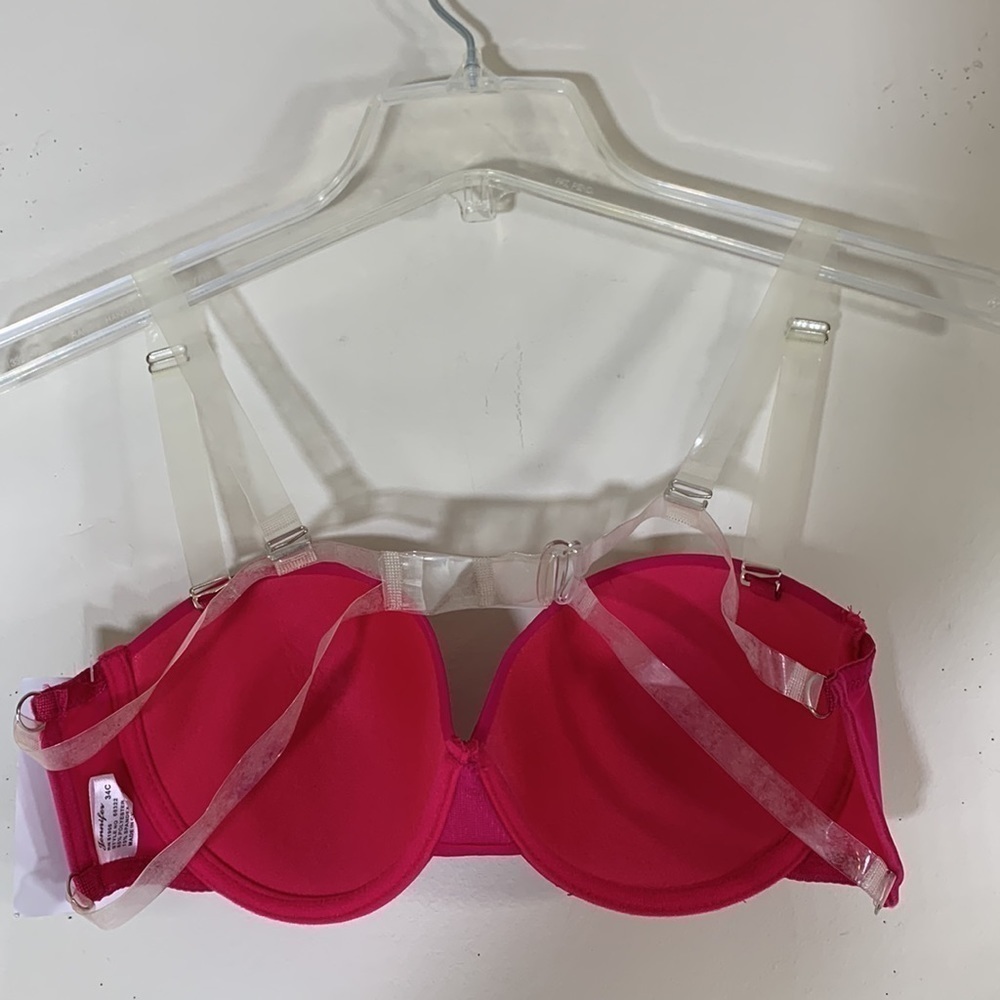 NWT. Jennifer Intimatea 34C Sheer Plastic Strap Bra. - Picture 5 of 8